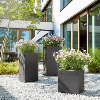  Lechuza Canto Stone 40 cube sand beige flowerpot - 12