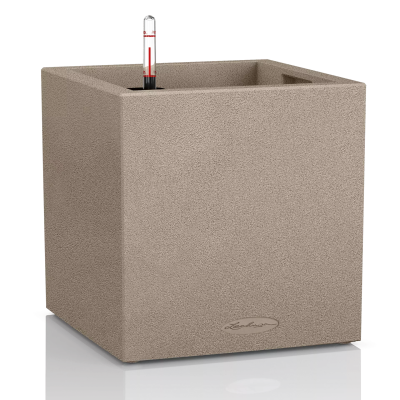 Lechuza Canto Stone 40 cube sand beige flowerpot
