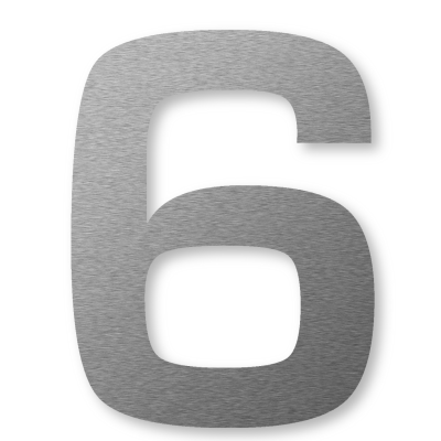  Keilbach Big Number "6" house number, 4 sizes