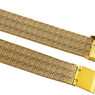 Bransoleta Fashion Mesh Złota IPG 14 mm FA14G - 4