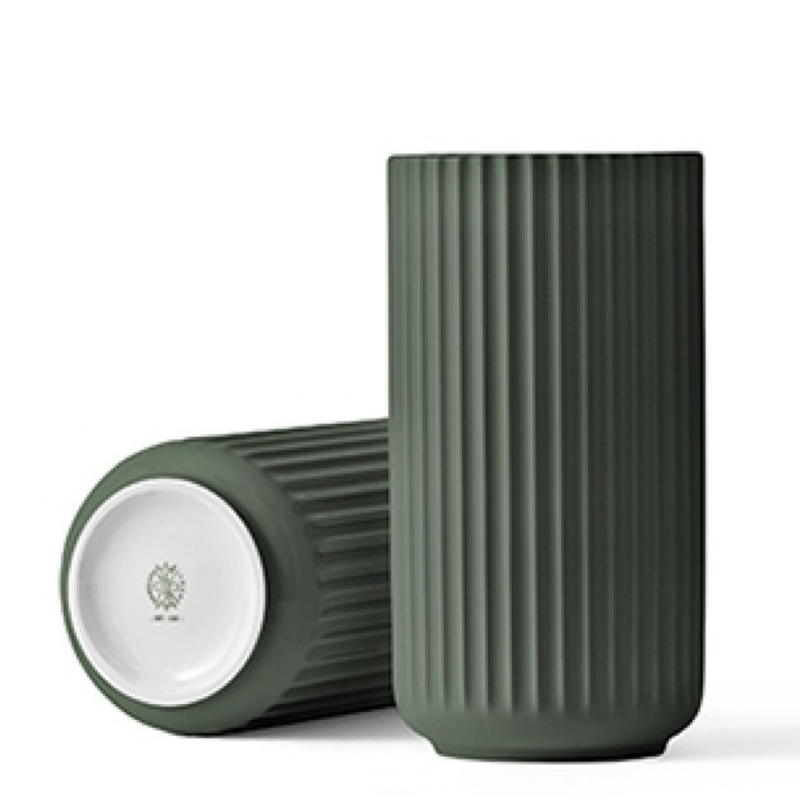  Lyngby vase 20 cm dark green