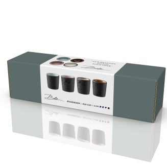 Zestaw 4 kieliszków do jajek Bitz Galaxy Black Mix - 7