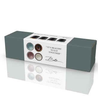 Zestaw 4 kieliszków do jajek Bitz Galaxy Black Mix - 5