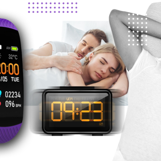 Smartwatch GIEWONT Czarno Fioletowy 2 Paski GW200-3 - 7