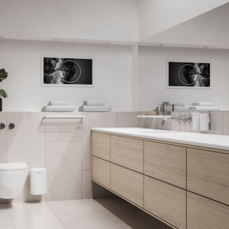  Zone Denmark Rim White Towel Rail 44cm - 3