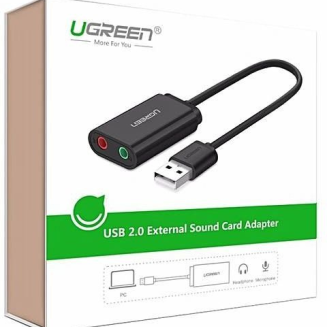 Zewnętrzna karta dźwiękowa USB UGREEN   US205 15cm (czarny) - 4