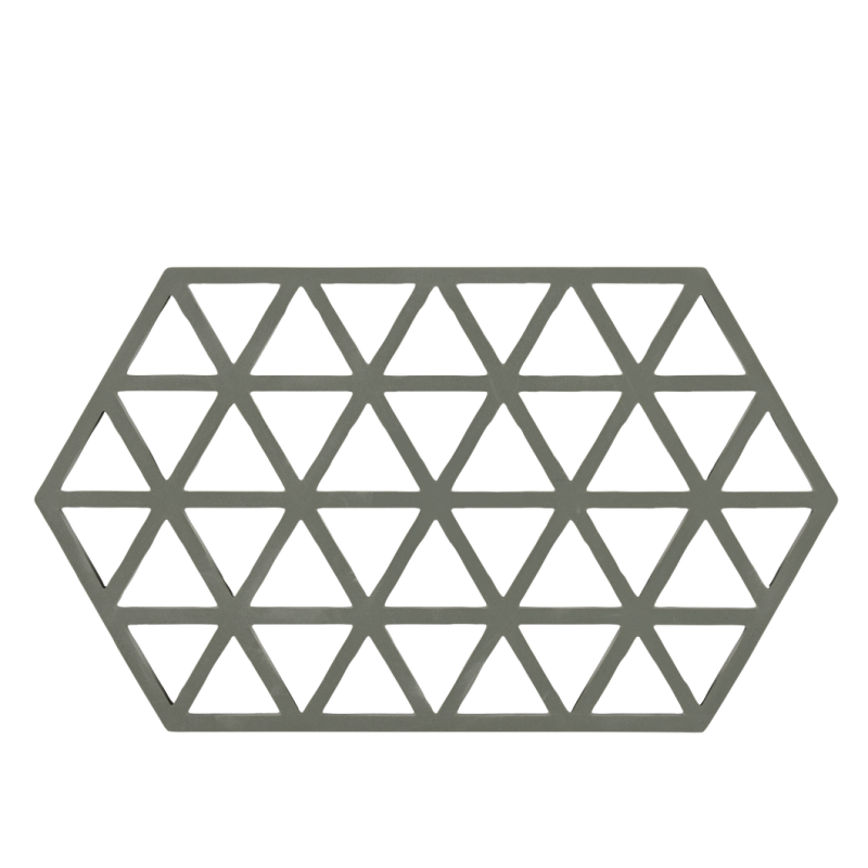  Zone Denmark Triangles Olive Green Dish Mat 24x14 cm