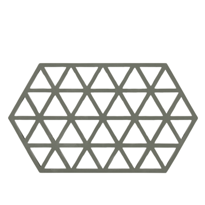  Zone Denmark Triangles Olive Green Dish Mat 24x14 cm