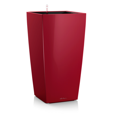 Lechuza Cubico Premium 22 flowerpot | 30 | 40 | 50 red gloss