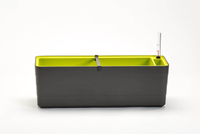 PLASTIA BERBERIS Donica samonawadniająca prostokątna 60x20 cm szaro-brązowy