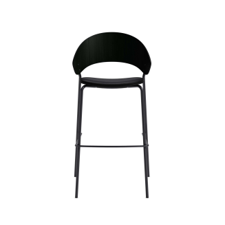 Eva Solo Dosina stool black oak & black leather 65 cm - 4