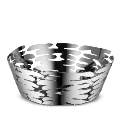 Alessi Barket basket 18 cm silver