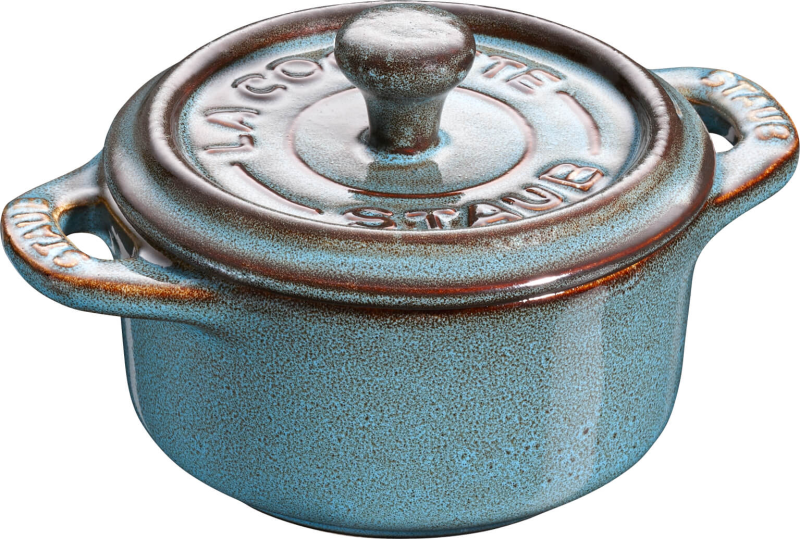 Staub Mini Cocotte Round - 200 ml, Antique Turquoise