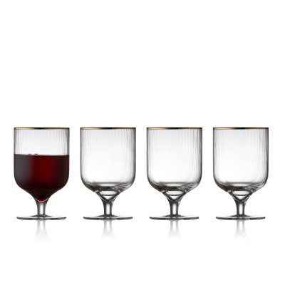 Lyngby Glass Palermo Gold wine glasses, 4 pcs.