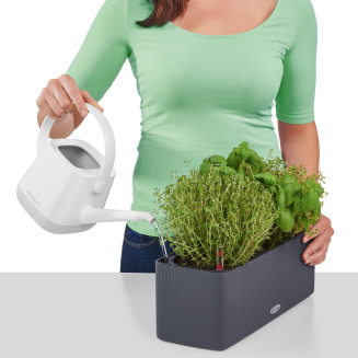  Lechuza Balconissima 40 plant pot with handle, gray slate - 10