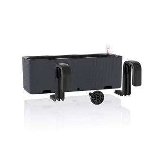  Lechuza Balconissima 40 plant pot with handle, gray slate - 6