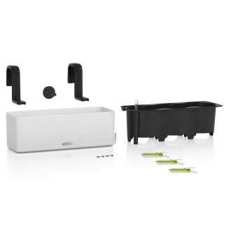  Lechuza Balconissima 40 plant pot with handle, gray slate - 2