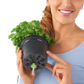  Lechuza Balconissima 40 plant pot with handle, gray slate - 9