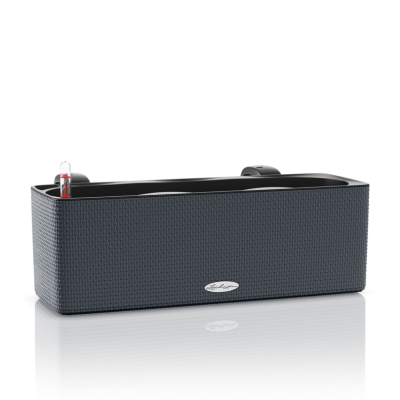  Lechuza Balconissima 40 plant pot with handle, gray slate