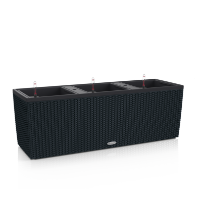  Lechuza Trio Cottage 30 planter | 40 graphite black