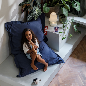 Pufa dla dzieci Fatboy Junior Canvas Taupe Grey 130x100 cm - 6