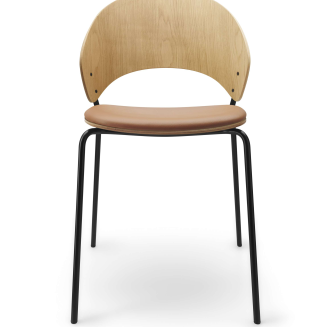 Eva Solo Dosina chair oiled oak & cognac leather - 7