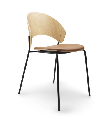 Eva Solo Dosina chair oiled oak & cognac leather