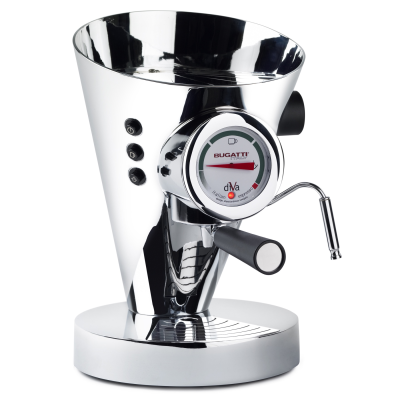  Casa Bugatti Diva coffee machine chrome | BUY CHEAPER WITH A DISCOUNT CODE