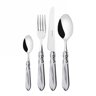 Zestaw sztućców obiadowych Casa Bugatti Aladdin Grey/Steel 24 szt.