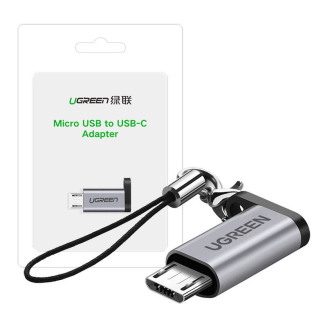 Adapter USB-C do micro USB UGREEN US282 (szary) - 5