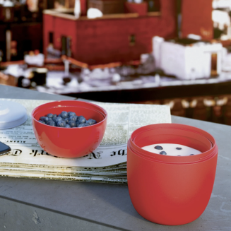 Alessi Food à Porter lunch box, gray - 2