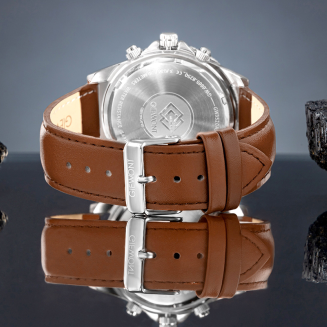 Zegarek Męski Giewont Chronograph Sapphire Brązowo Zielony GW3520-A6 - 6