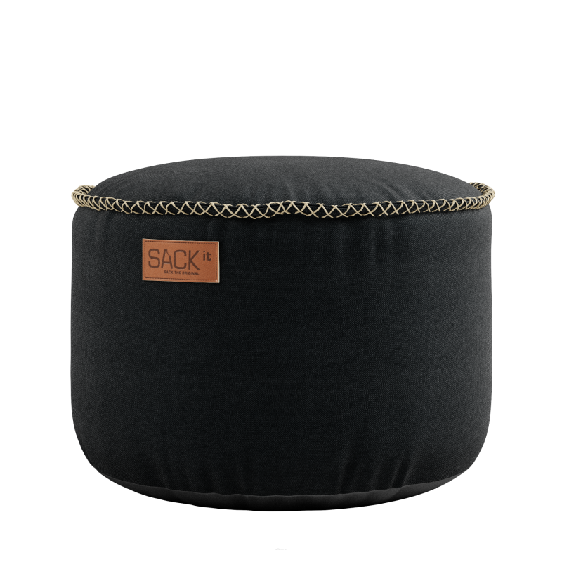  SACKit Canvas Pouf black