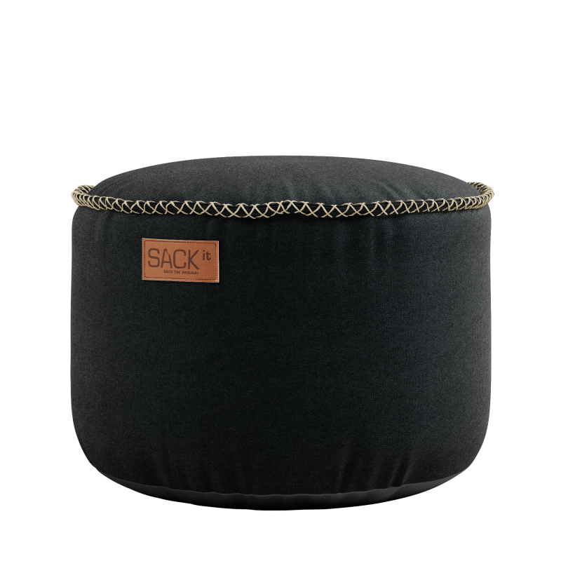  SACKit Canvas Pouf black