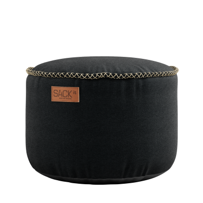  SACKit Canvas Pouf black