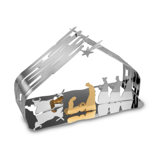 Alessi polished steel Christmas nativity scene - 3