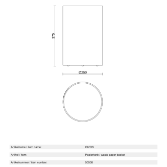  Zack Civos basket black 37 cm - 5