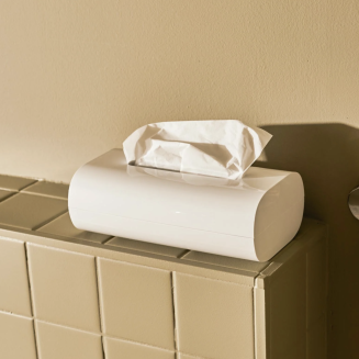 Alessi Birillo tissue holder, white - 2