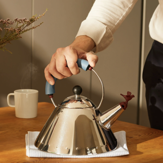 Alessi 9093 blue kettle with whistle - 3