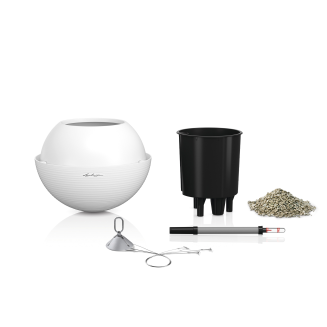 Lechuza Bola Color 32 gray suspended planter - 2