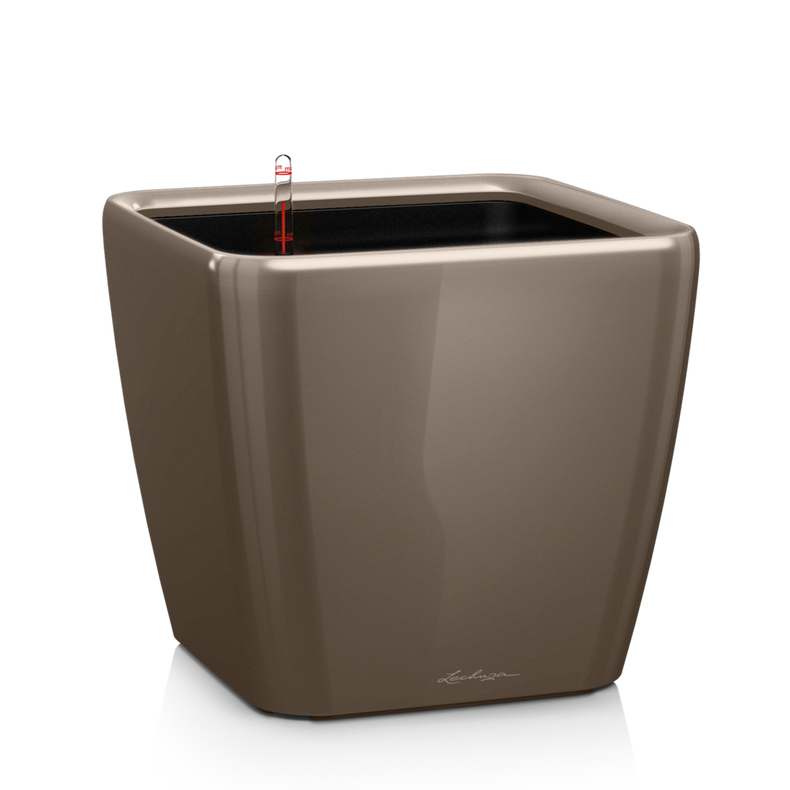  Lechuza Quadro Premium LS 21 flowerpot | 28 | 35 | 43 | 50 taupe gloss