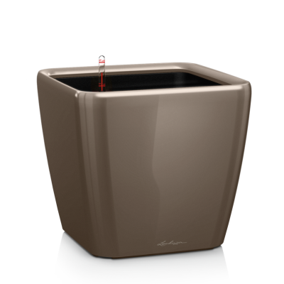 Lechuza Quadro Premium LS 21 flowerpot | 28 | 35 | 43 | 50 taupe gloss