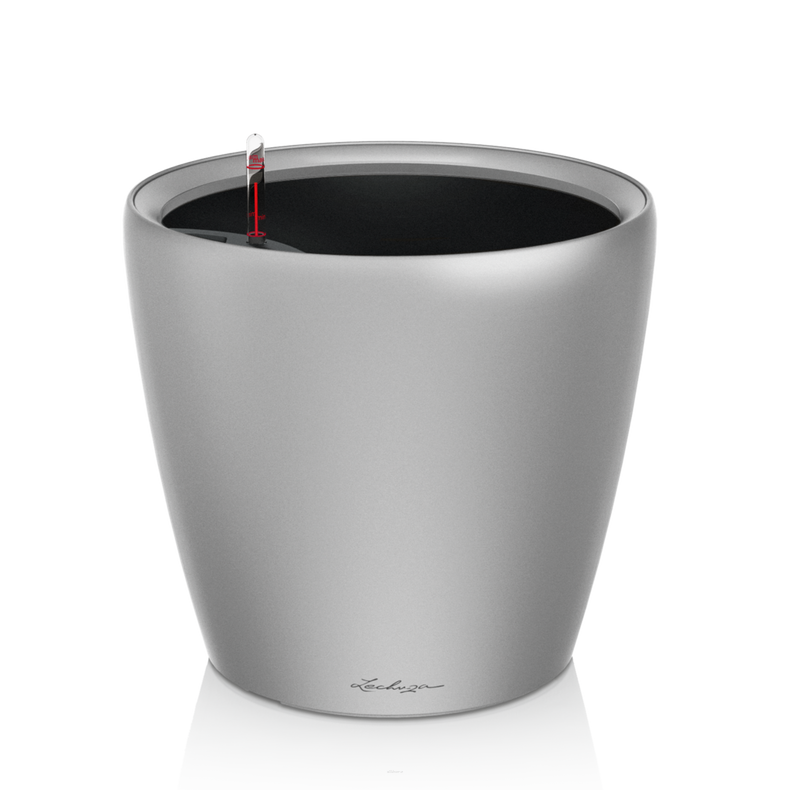  Lechuza Classico Premium LS 21 flowerpot | 28 | 35 | 43 | 50 silver metallic