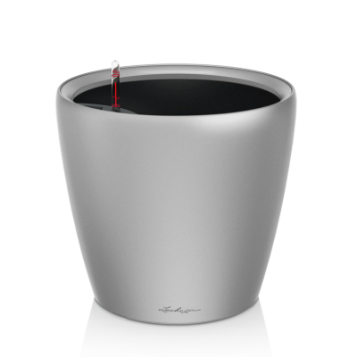  Lechuza Classico Premium LS 21 flowerpot | 28 | 35 | 43 | 50 silver metallic