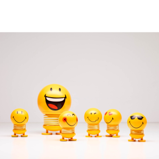 Figurine Hoptimist Smiley S Yellow - 2