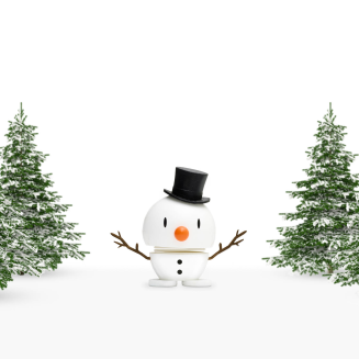 Figurine Hoptimist Snowman S White - 7