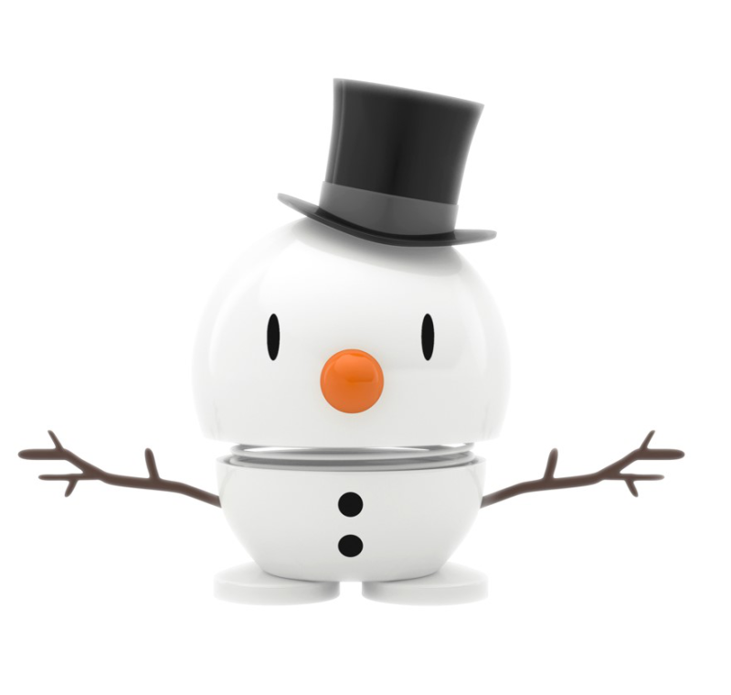 Figurine Hoptimist Snowman S White