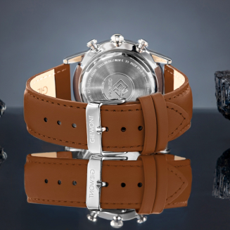 Zegarek Męski Giewont Chronograph Sapphire Brązowo Niebieski GW5630-A6 - 6