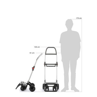Wózek zakupowy Rolser I-Max MF 4L TOUR Marengo - 16