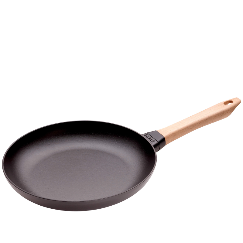  Cast iron frying pan with wooden handle Staub - 28 cm